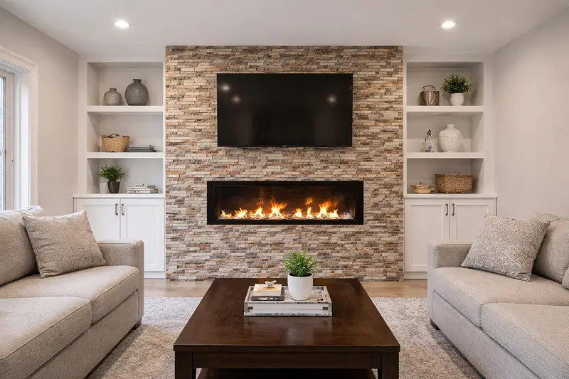 Fireplace renovation project